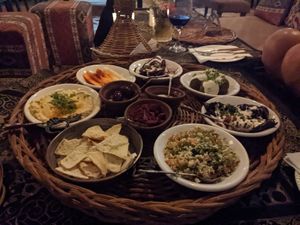 Vegan platter at Pasha in Tulum