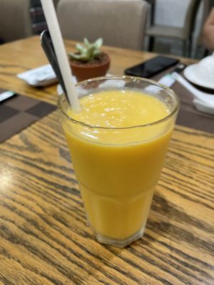 Papaya shake, 45,000 VND (plus 10% tax)  at Ba Xa - Quan 1 in Ho Chi Minh City