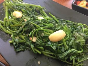 Garlic spinach at Ba Xa - Quan 1 in Ho Chi Minh City