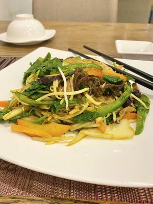 Singapore Fried Noodles + veggies  at Ba Xa - Quan 1 in Ho Chi Minh City
