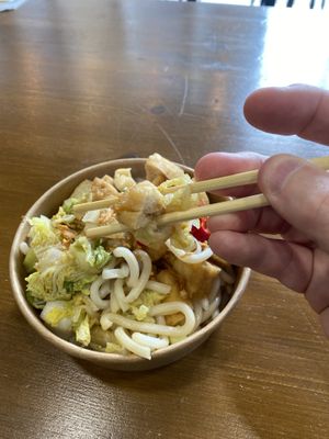 Puff tofu udon   at Oaka Supercity in Glasgow