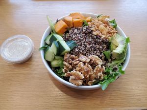 Nourish bowl.  Excellent tahini at Chakra Bowls in Poughkeepsie