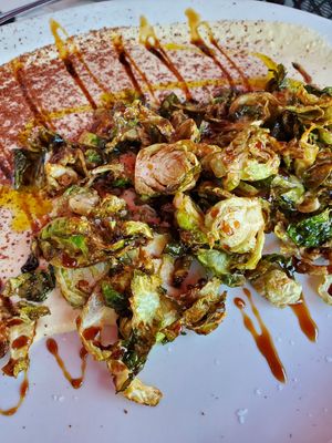 They were happy to make the Brussels sprouts special vegan for us. Super accommodating. at Falafel Shack in Chambersburg