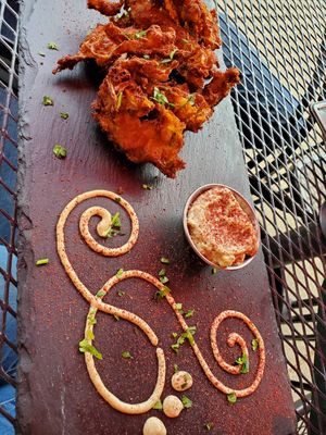 The onion and lentil fritters were a special. Hope to see these again soon. They were amazing at Falafel Shack in Chambersburg
