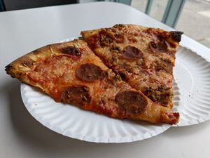 Pepp & sausage at Screamer's Pizzeria - Crown Heights in Brooklyn