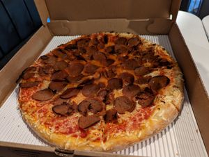 Whole pepp pie. at Screamer's Pizzeria - Crown Heights in Brooklyn