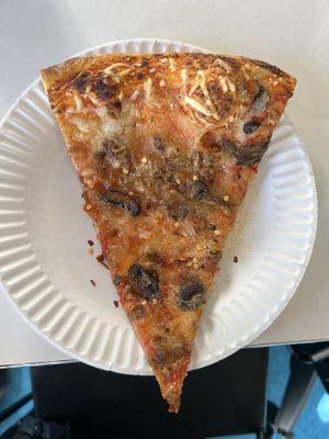 Sausage and mushroom  at Screamer's Pizzeria - Crown Heights in Brooklyn