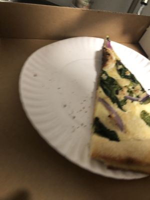 White pizza with almond raga   at Screamer's Pizzeria - Crown Heights in Brooklyn