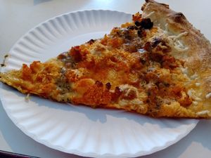 Slice of buffalo pizza at Screamer's Pizzeria - Crown Heights in Brooklyn