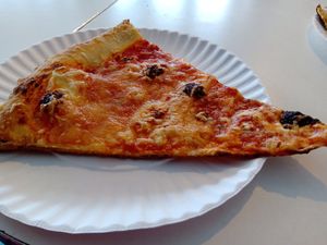 Slice of cheese pizza at Screamer's Pizzeria - Crown Heights in Brooklyn