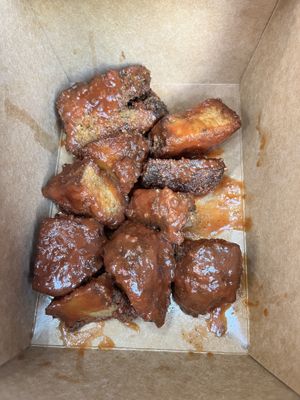 Barbecue Seitan wings  at Screamer's Pizzeria - Crown Heights in Brooklyn