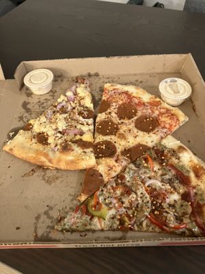 the left one = my favorite   at Screamer's Pizzeria - Crown Heights in Brooklyn