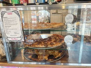 Pizzas by the slice, Feb 2025  at Screamer's Pizzeria - Crown Heights in Brooklyn