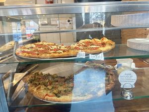 Pizzas by the slice, Feb 2025  at Screamer's Pizzeria - Crown Heights in Brooklyn