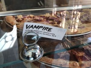 My favorite slice today  at Screamer's Pizzeria - Crown Heights in Brooklyn