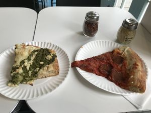 Pepperoni & pesto  at Screamer's Pizzeria - Crown Heights in Brooklyn