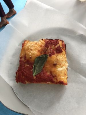 Grandma slice  at Screamer's Pizzeria - Crown Heights in Brooklyn