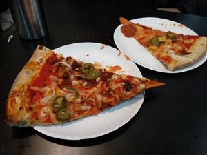 Chorizo and jalapeno pineapple. at Screamer's Pizzeria - Crown Heights in Brooklyn