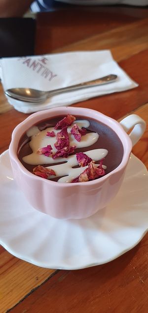 Vegan 53% dark chocolate ganache - delicious but very rich. Make sure you share. at The Pantry in Mumbai