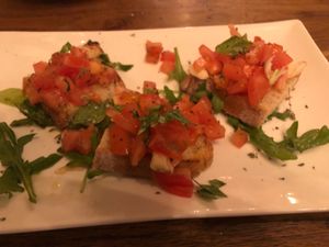 The bruscetta is vegan as well at Trattoria Toto in Amsterdam