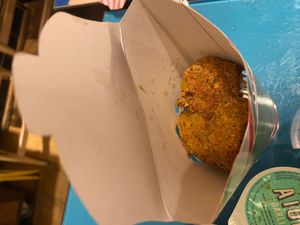 Aioli Mac N Cheeze bites at LEON - Hammersmith in West London