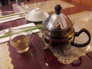 Jasmine tea at Bodhi Garden in Orange