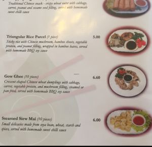 the Gow Ghee were yummy! at Bodhi Garden in Orange