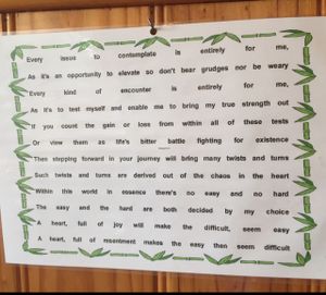 this was by my table at Bodhi Garden in Orange