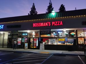 Front at Bossman's Pizza in San Jose