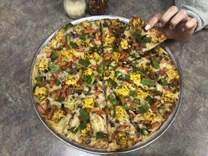 Vegan tikka masala at Bossman's Pizza in San Jose