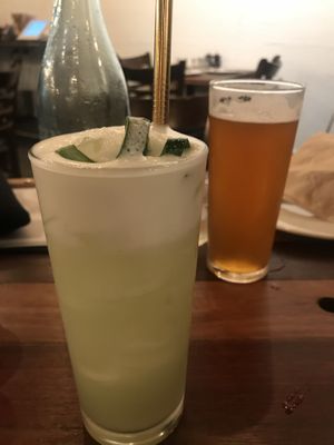 Great cocktails and local beers ❤️ at BKA Vegan in Burleigh Heads