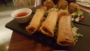 Spring Rolls at BKA Vegan in Burleigh Heads