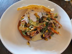 Tostada goodness at BKA Vegan in Burleigh Heads