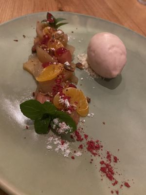 Vegan dessert at Masons of Bendigo in Bendigo
