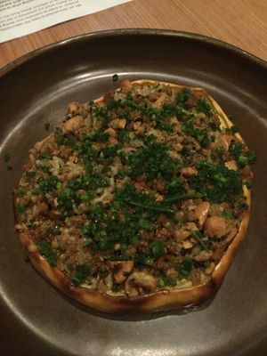 Spaghetti squash, ask for without cheese if vegan  at Masons of Bendigo in Bendigo