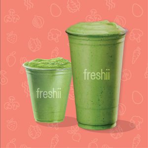FRESHII GREEN: Pineapple, Banana, Kale, Avocado, Almond Milk at freshii - Mahogany  in Calgary