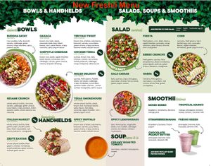 Freshii Take Out Menu at freshii - Mahogany  in Calgary