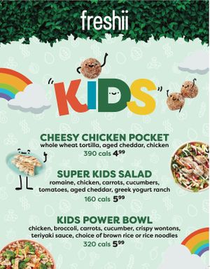 Freshii Kids Menu at freshii - Mahogany  in Calgary
