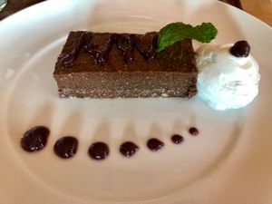 Raw vegan chocolate cake at Cooper's Specialty Kitchen in Ao Nang