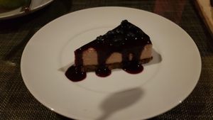 Blueberry cheesecake at Cooper's Specialty Kitchen in Ao Nang