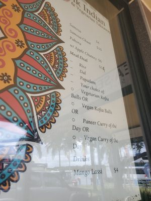 Menu jan 22 at Satwik in Port Macquarie