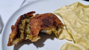 Crunchy samosa at Satwik in Port Macquarie
