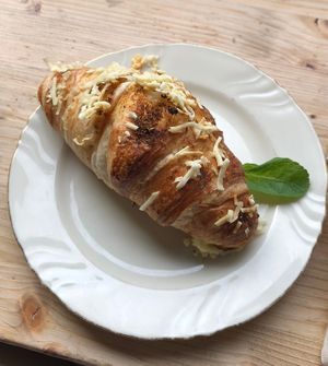 Vegan cheese croissant   at Gartensalon in Munich