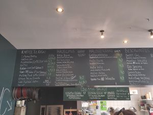 Drinks menu at Gartensalon in Munich