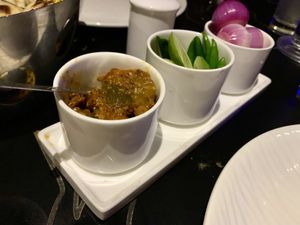 Sides are all vegan at The Cave in Kolkata