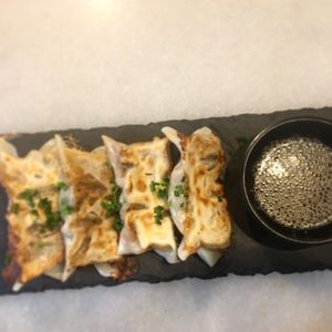 vegetarian gyoza at Koppu Ramen Izakaya in Lisbon