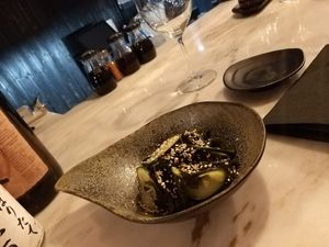 sunomono salad at Koppu Ramen Izakaya in Lisbon