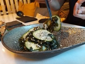 sunomono salad at Koppu Ramen Izakaya in Lisbon