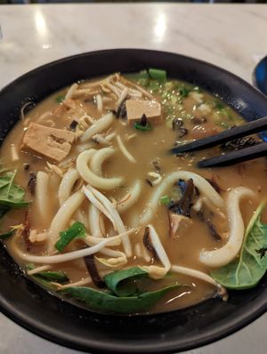 Yasai Kare Ramen. Make sure to ask for NO EGG at Koppu Ramen Izakaya in Lisbon