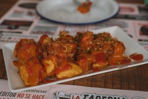 Patatas Bravas at La Taberna Mediática in Aguilas